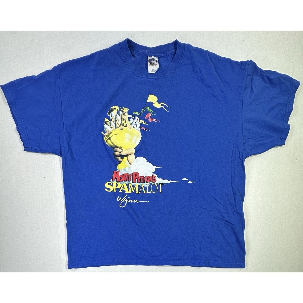 Monty Python's Spamalot T Shirt Blue 2XL Wynn Las Vegas Comedy Musical